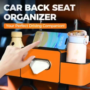 Boîte de rangement multifonctionnelle pour dossier de siège de voiture