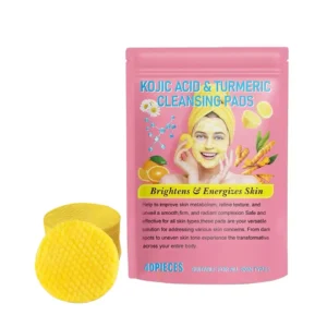 Tampons nettoyants à l'acide de curcuma kojique